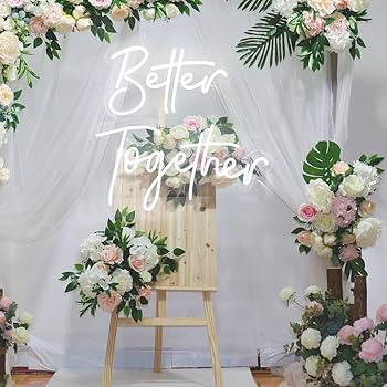 結婚式 ネオンサイン ネオンライト better together Amazon | Better Together ネオンサイン、結婚披露宴の装飾